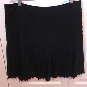 J. Crew Black Pleated Skirt